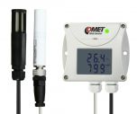 COMET T6541 Ethernet-Websensor mit Temperatur-/Feuchtefühler und CO2-Fühler, je 1m Kabel