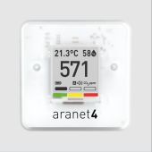 Aranet4 HOME Bluetooth Datenlogger für Kohlenstoffdioxid, Temperatur, relative Luftfeuchte und Luftdruck
