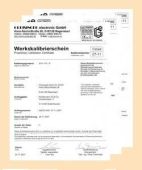 ISO-WPT3 Werksalibrierschein Temperatur