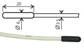 COMET Pt1000TR160/E Temperaturfühler mit ELKA-Stecker