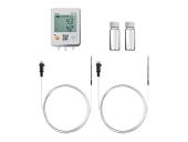 testo 162 T2 WLAN-Datenlogger set Kühlschrank Temperatur externer Sensor Einstechfühler Kerntemperatur Cloud Saveris