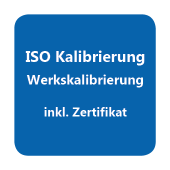 Kalibrierzertifikat für die Datenlogger LOG 100 und LOG 110